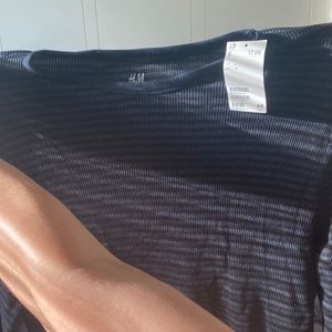 Large Long sleeve quilted stripe sweatshirt never worn